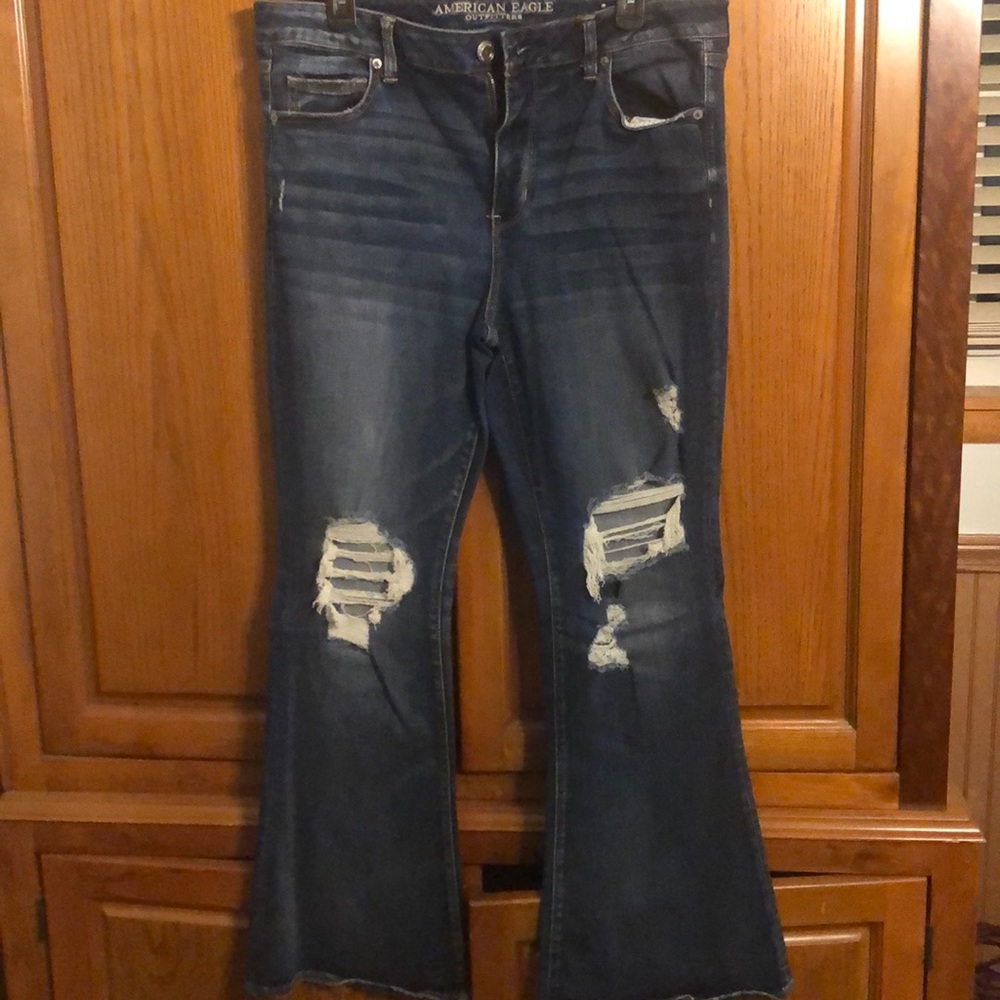 AE super stretch Hi-Rise slim flare